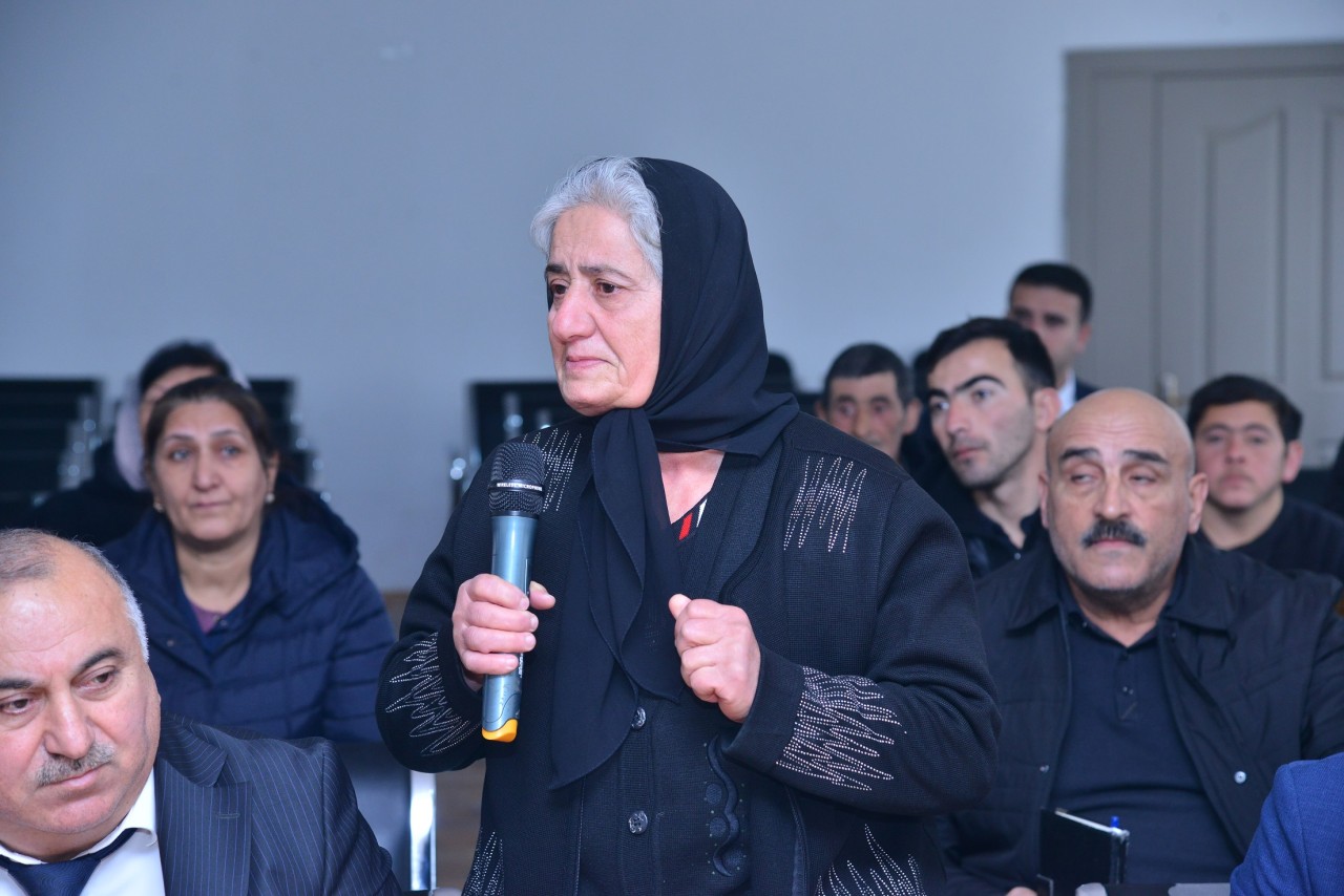 Süleyman Mikayılov Qızıldaşda növbəti səyyar görüş keçirdi - FOTOLAR